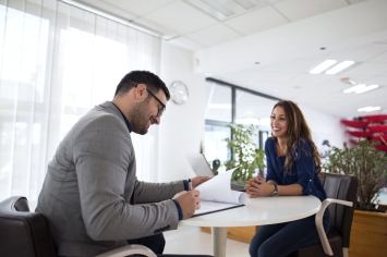 Job interview and candidate selection for employment.